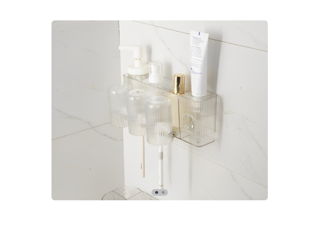 Miniatura 2 de Soporte organizador de baño con vaso